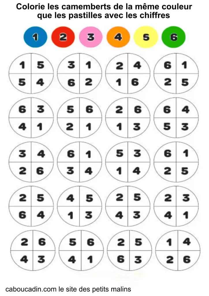 fiche maternelle mathématiques