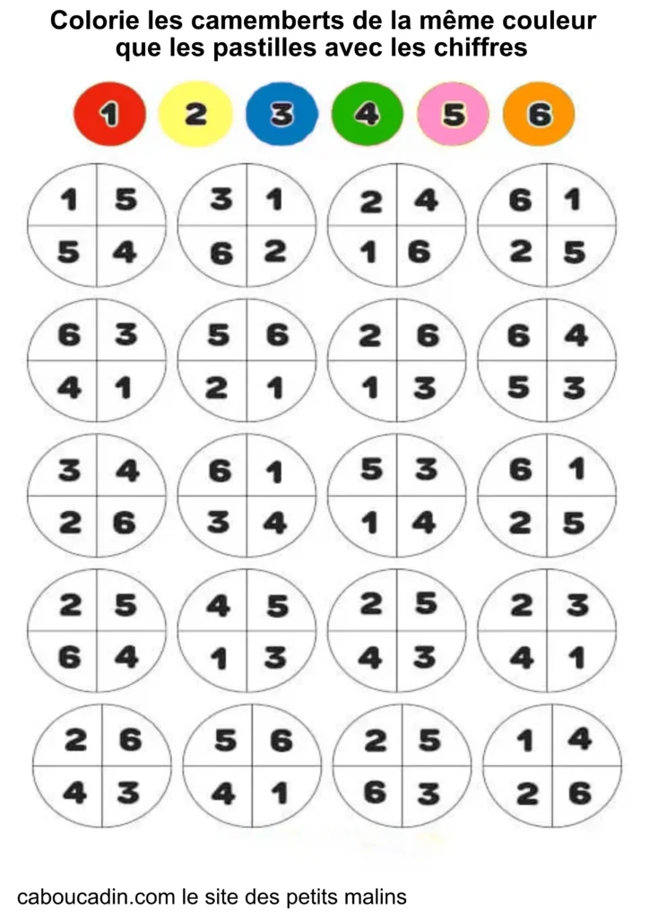 fiche maternelle mathématiques