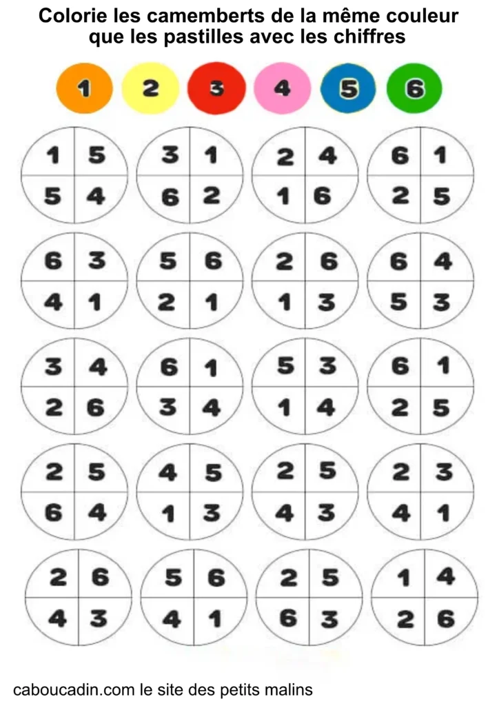 fiche maternelle mathématiques