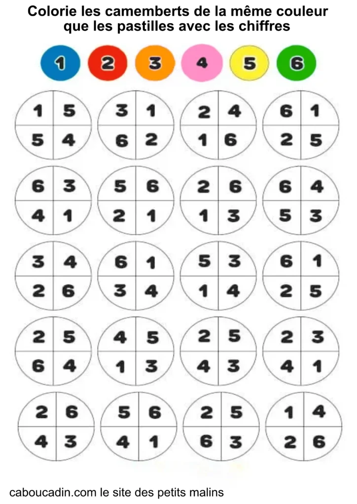 fiche maternelle mathématiques