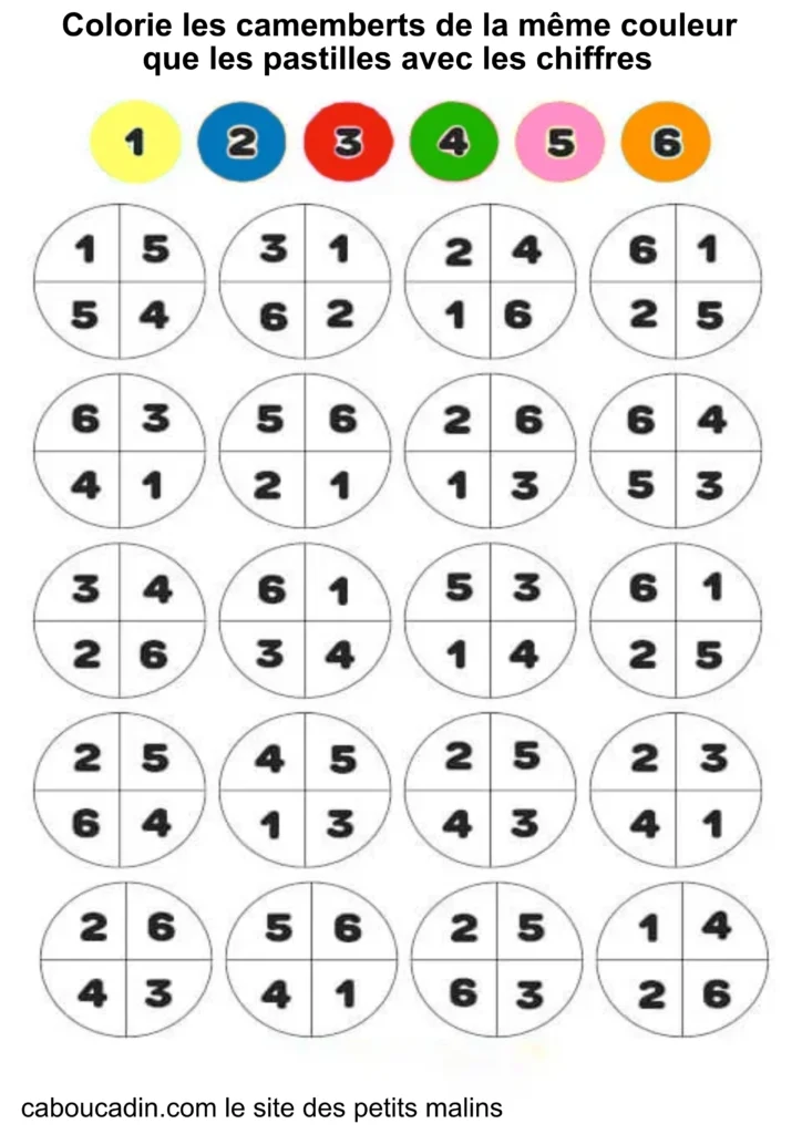fiche maternelle mathématiques