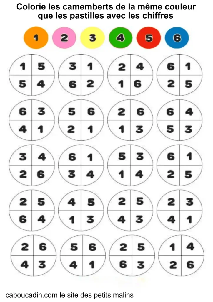 fiche maternelle mathématiques