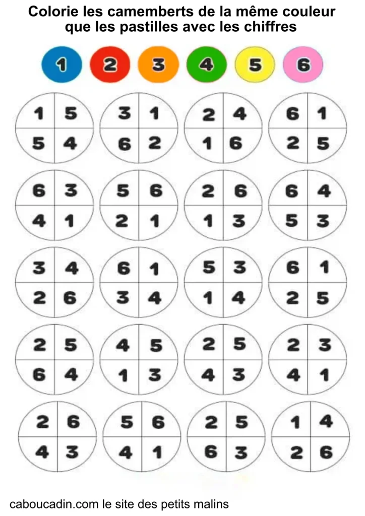 fiche maternelle mathématiques