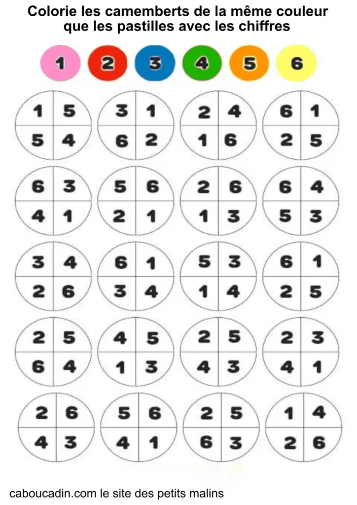 fiche maternelle mathématiques
