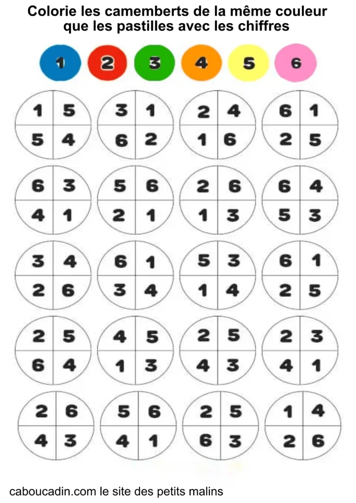 fiche maternelle mathématiques