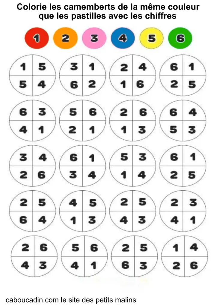 fiche maternelle mathématiques