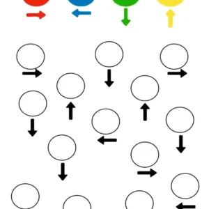 fiche maternelle se repérer avec les couleurs
