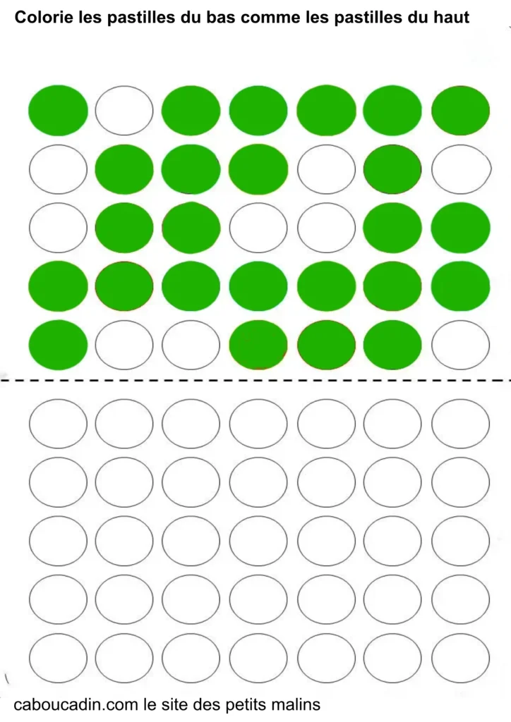fiche maternelle : apprendre les couleurs en PS