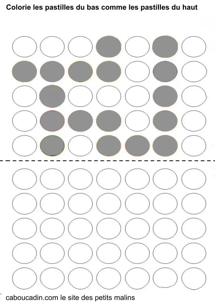 fiche maternelle : apprendre les couleurs en PS