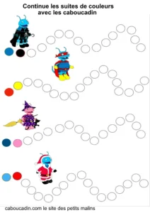 10 fiches maternelles pour apprendre les couleurs avec les caboucadin fiche maternelle apprendre les couleurs