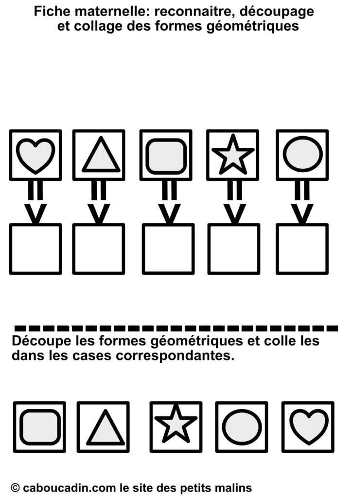 fiche maternelle reconnaitre decouper coller formes geometriques 5