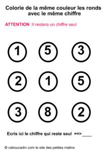 10 fiches maths maternelle pour comparer les chiffres fiche-maternelle-rentoure-chiffres-identiques-1