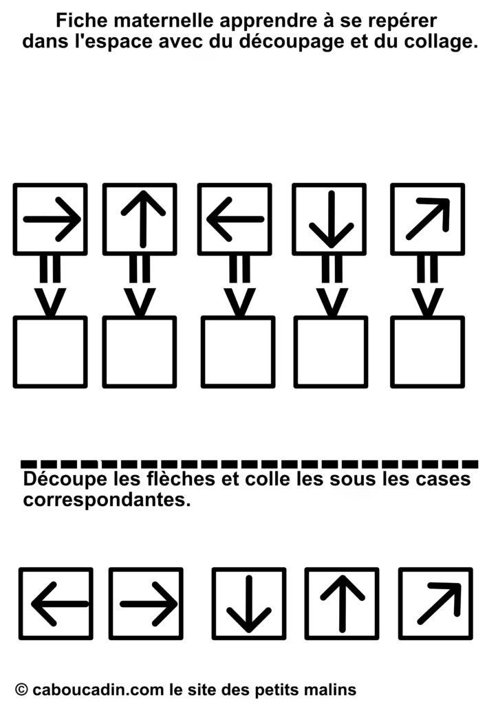 15 fiches maternelles pour apprendre à se repérer dans l'espace