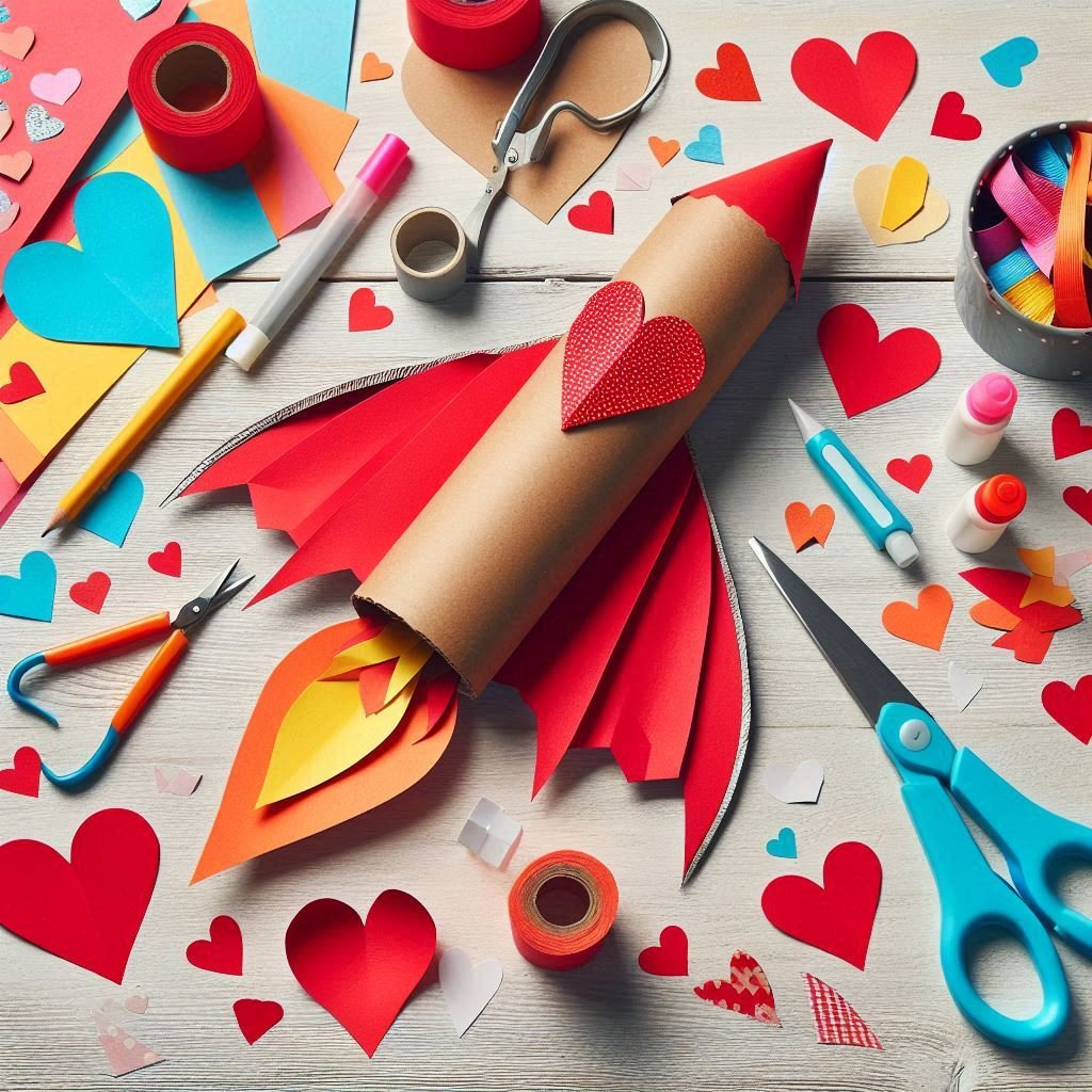 fusee avec un rouleau en carton 1