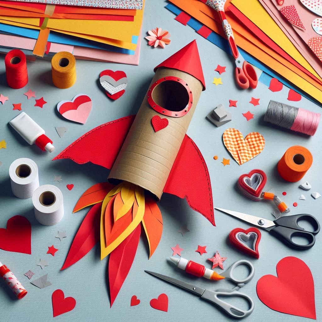 fusee avec un rouleau en carton 5