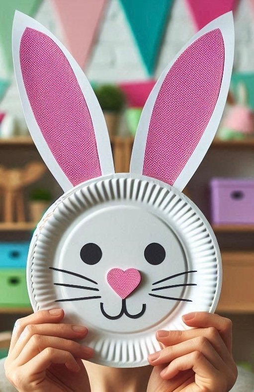 masque lapin assiette en carton 6