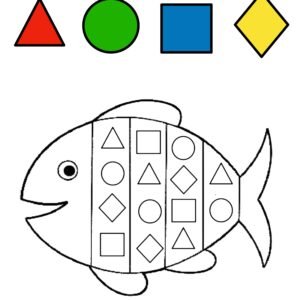 15 fiches maternelles formes géométriques et poisson d'avril