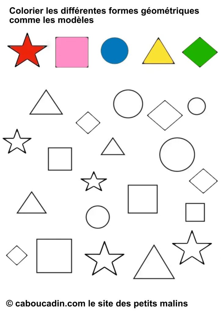 fiche maternelle reconnaitre formes geometriques coloriage 6