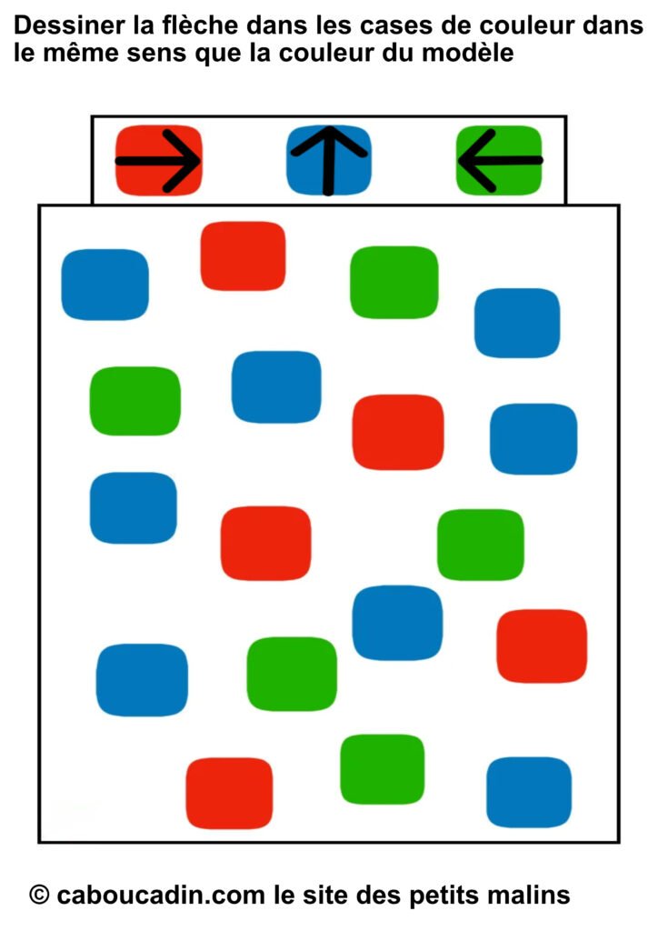 15 fiches maternelles pour se repérer (haut, bas, droite et gauche )