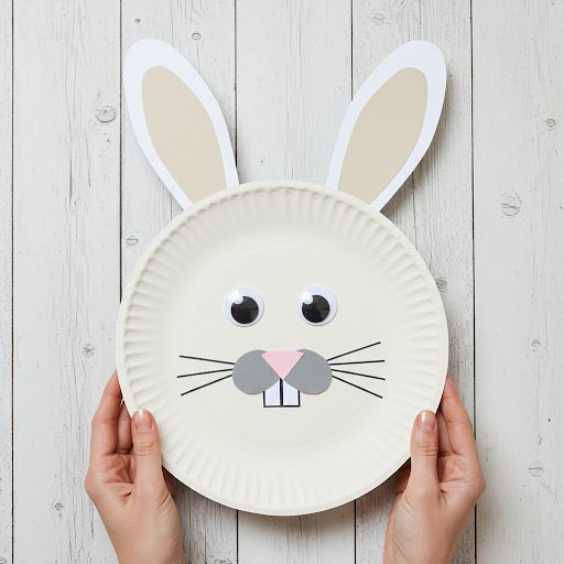 lapin paques assiete en carton 5