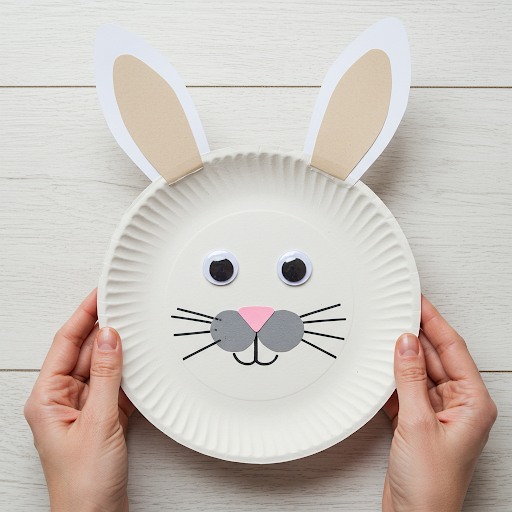 lapin paques assiete en carton 8