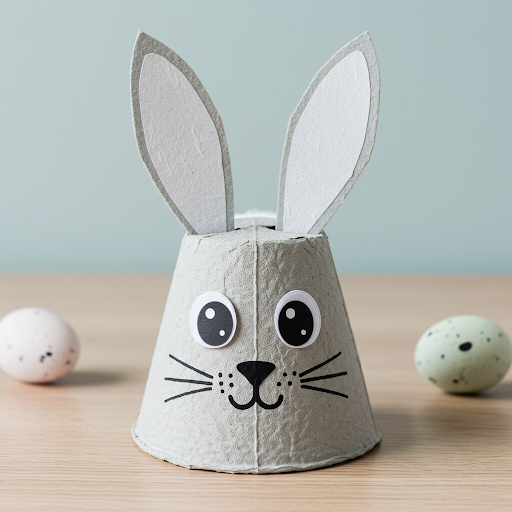 lapin paques avec boite a oeufs 1
