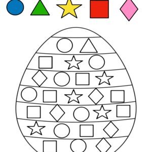 15 fiches maternelles Pâques avec oeuf et formes géométriques 15 fiches maternelles Pâques avec oeuf et formes géométriques