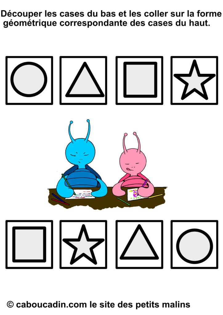 10 fiches maternelles pour reconnaître les formes géométriques