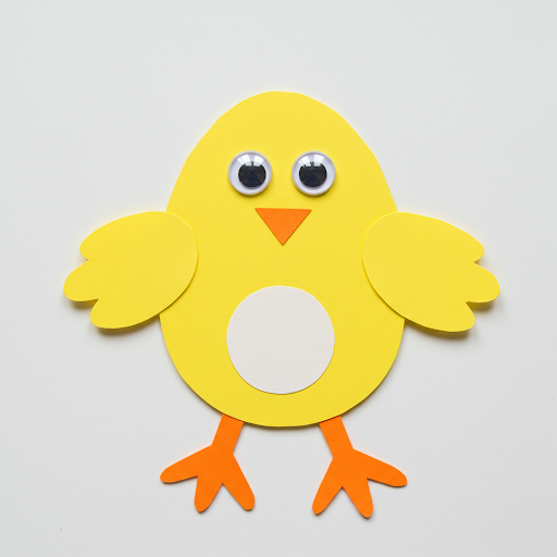 gros poussin papier colore jaune 6