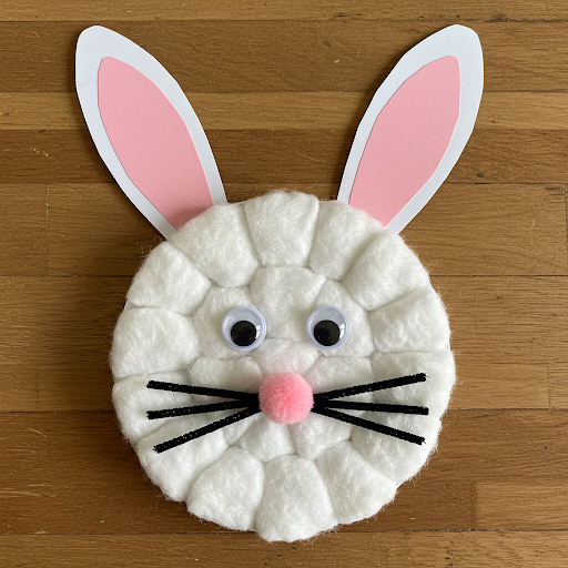 lapin paques assiette carton coton 4