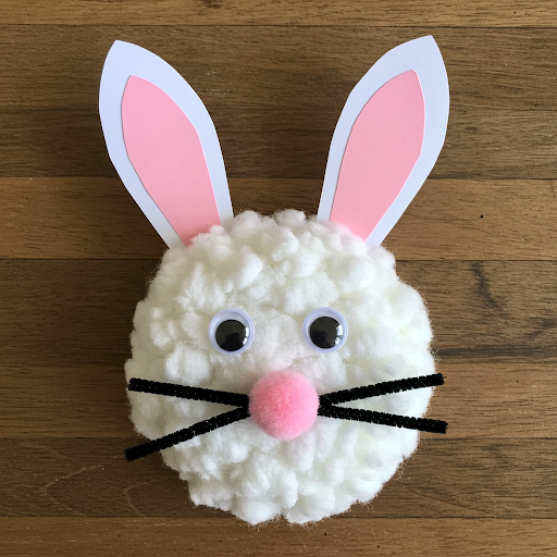 lapin paques assiette carton coton 5