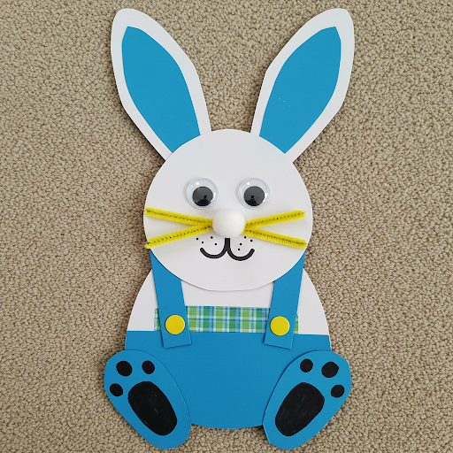 lapin paques salopette colore 8