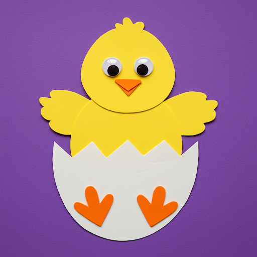 poussin paques sortant de sa coquille 1