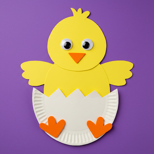 poussin paques sortant de sa coquille 5