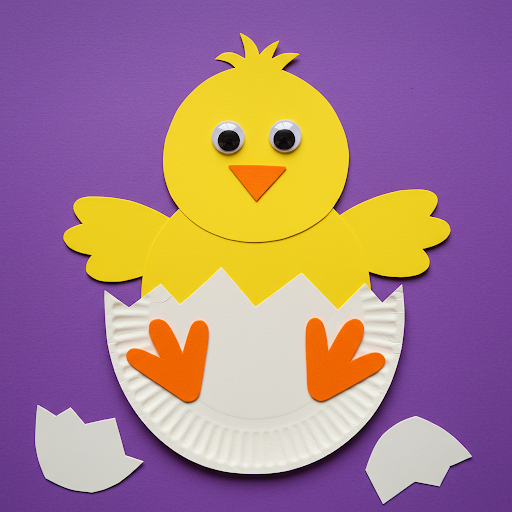 poussin paques sortant de sa coquille 9