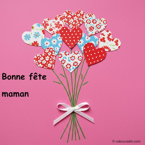 Idée de carte pour la fête des mères : bricolage facile maternelle carte bonne fete maman caboucadin 2