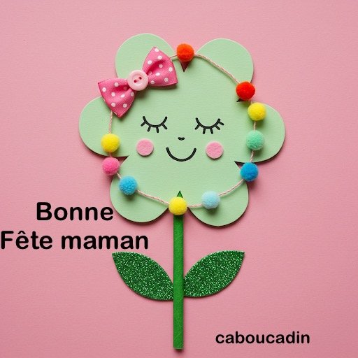carte bonne fete maman fleur 1