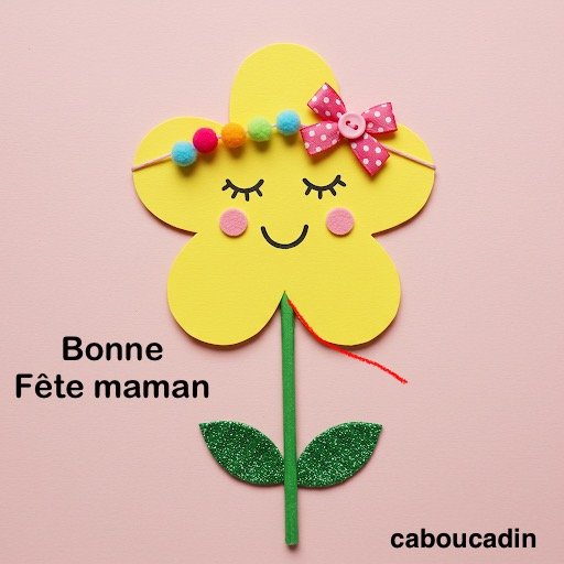 carte bonne fete maman fleur 4
