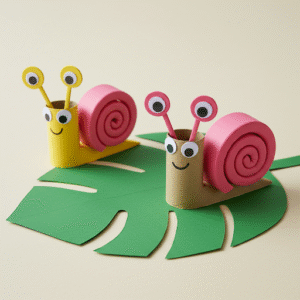 Bricolage Escargot en Rouleau de Papier : Activité Manuelle Maternelle escargot-avec-rouleau-carton-et-bande-de-mousse-8