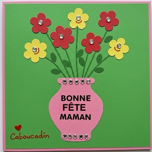 fete meres bouquet fleurs en papier caboucadin 1