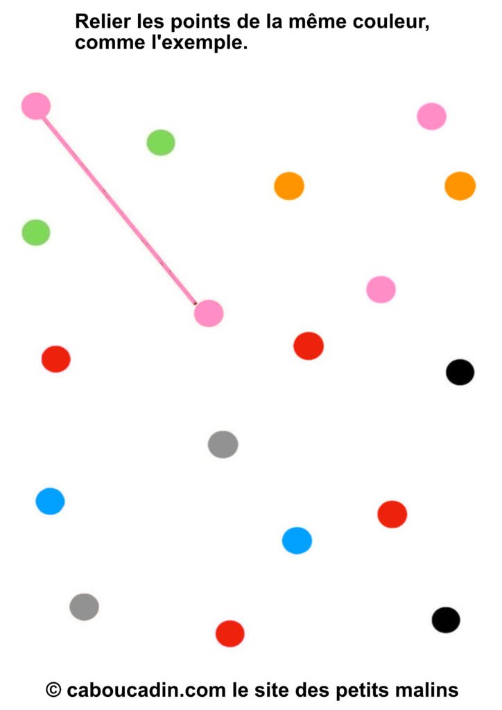 10 fiches avec des points  de couleurs pour apprendre les couleurs en maternelle !