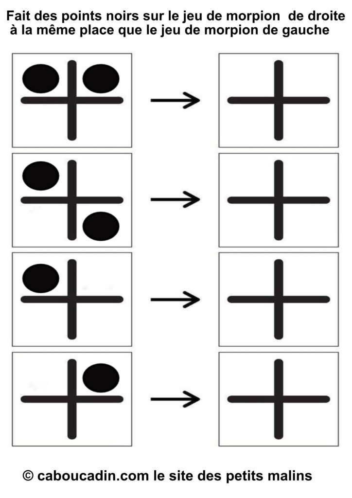 10 fiches maternelles pour apprendre à se repérer dans l’espace en jouant avec des petits points !