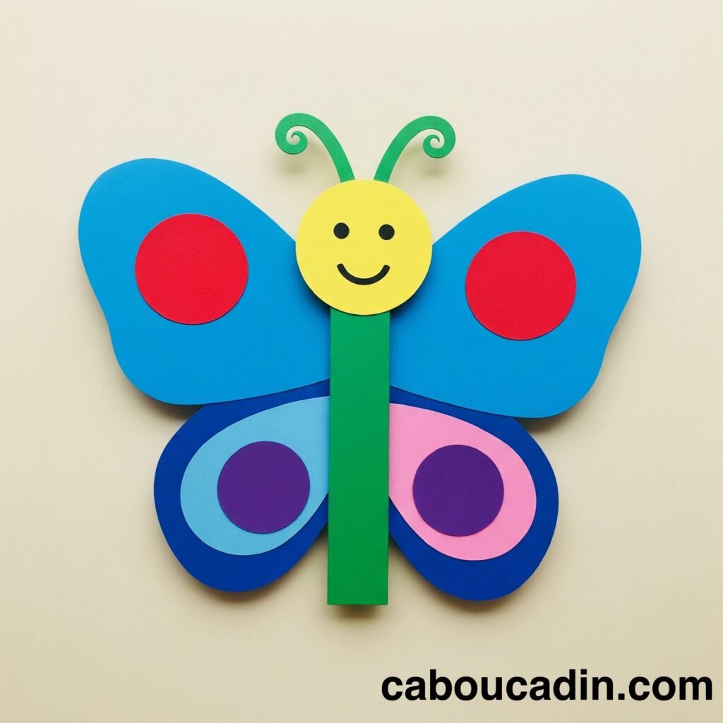 Bricolage papillon en papier : activité manuelle facile pour enfants Bricolage papillon en papier : activité manuelle facile pour enfants