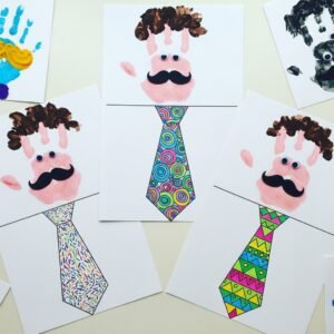 carte-fete-pere-cravate-empreinte-de-main-1