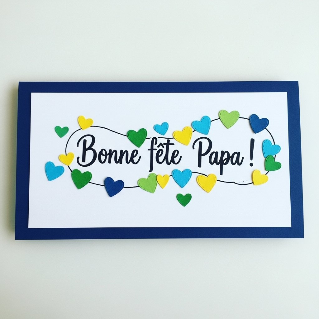 carte fete pere petits coeurs colores 2
