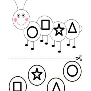 10 fiches maternelles pour reconnaître les formes géométriques avec une chenille 10 fiches maternelles pour reconnaître les formes géométriques avec une chenille