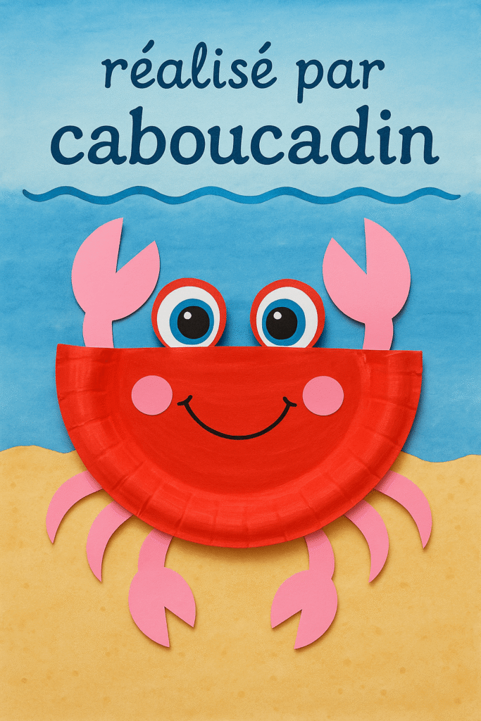 Bricolage maternelle : crabe en carton, activité facile et ludique pour la maison ou la classe