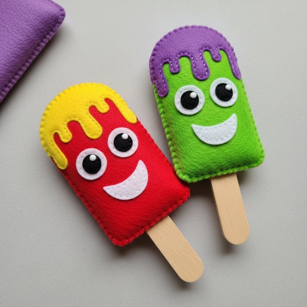 esquimaux rigolots realises en feutrine 3