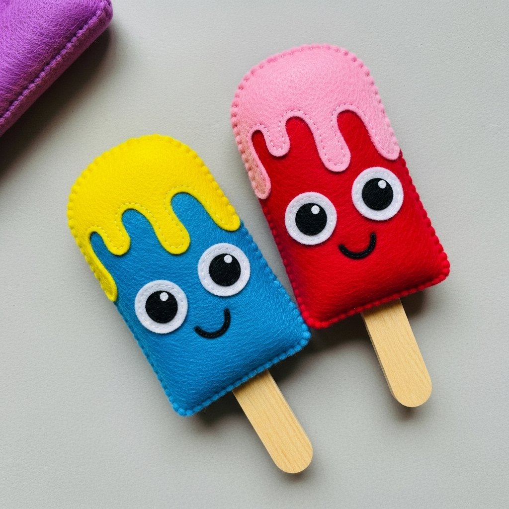 esquimaux rigolots realises en feutrine 7