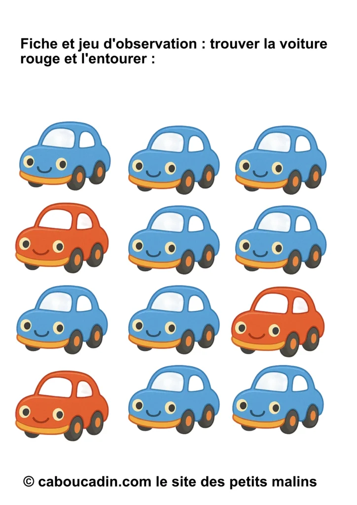 fiche jeu observation voiture intrus 1
